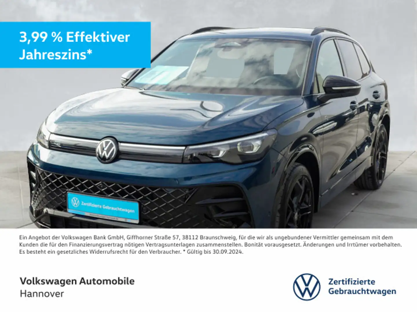 Volkswagen Tiguan 2.0 TDI DSG R-Line Black Style Navi Max A Blau - 1