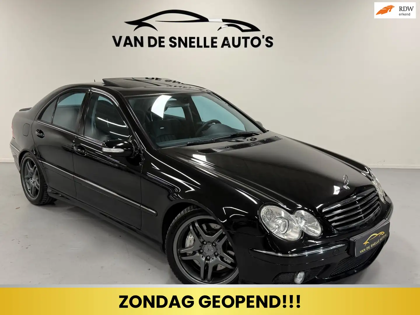 Mercedes-Benz C 55 AMG NIEUWSTAAT/UNIEK/ONDERHOUDSHISTORIE Schwarz - 1