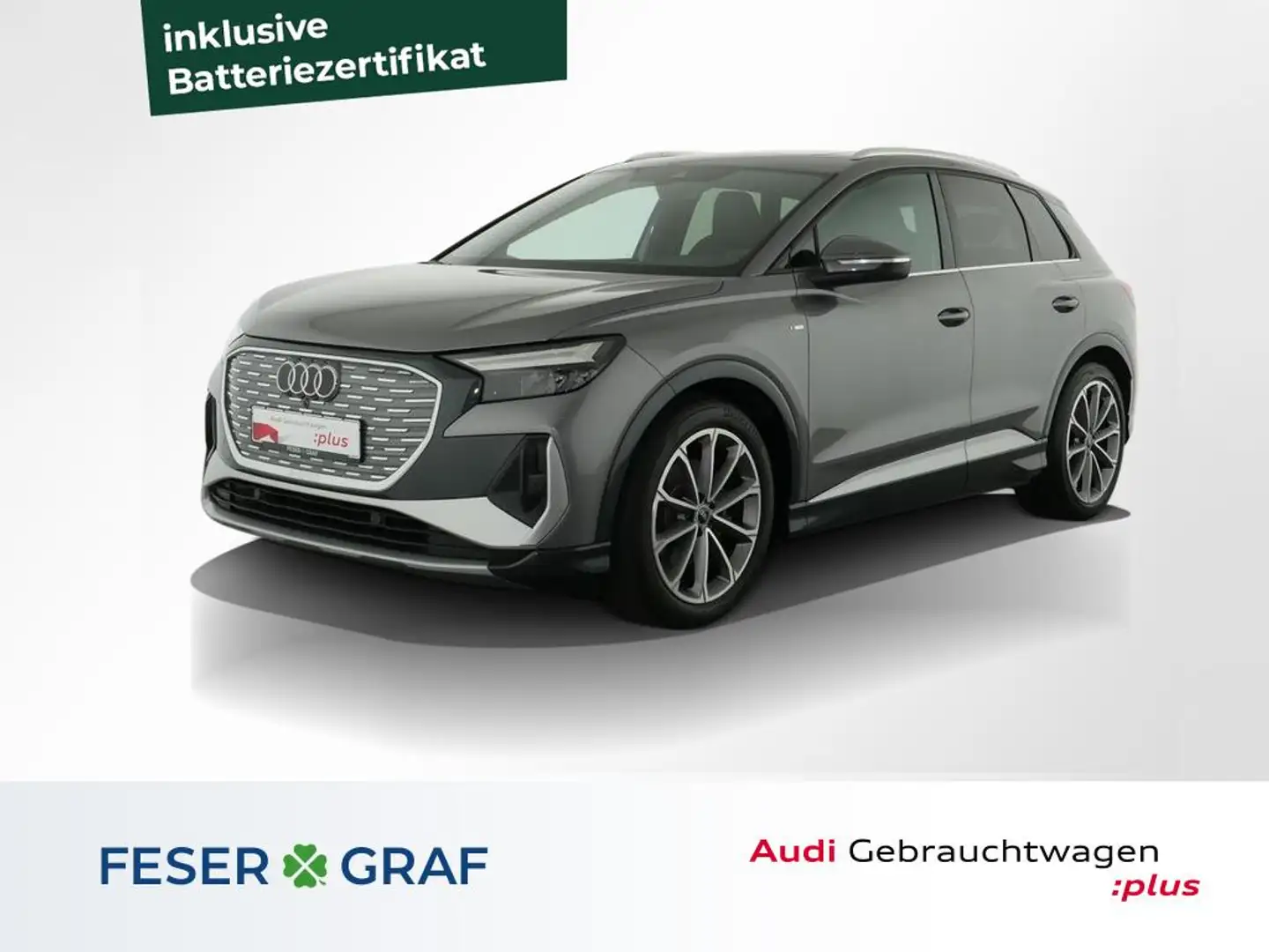 Audi Q4 e-tron 35 e-tron S Line Int Pano,Navi,Leder,SONOS Grijs - 1