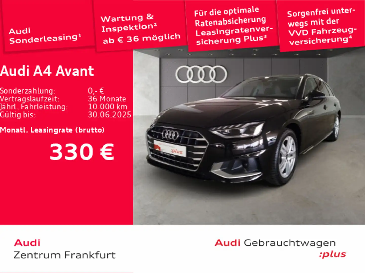 Audi A4 35 TDI advanced S tronic LED Navi DAB V Schwarz - 1