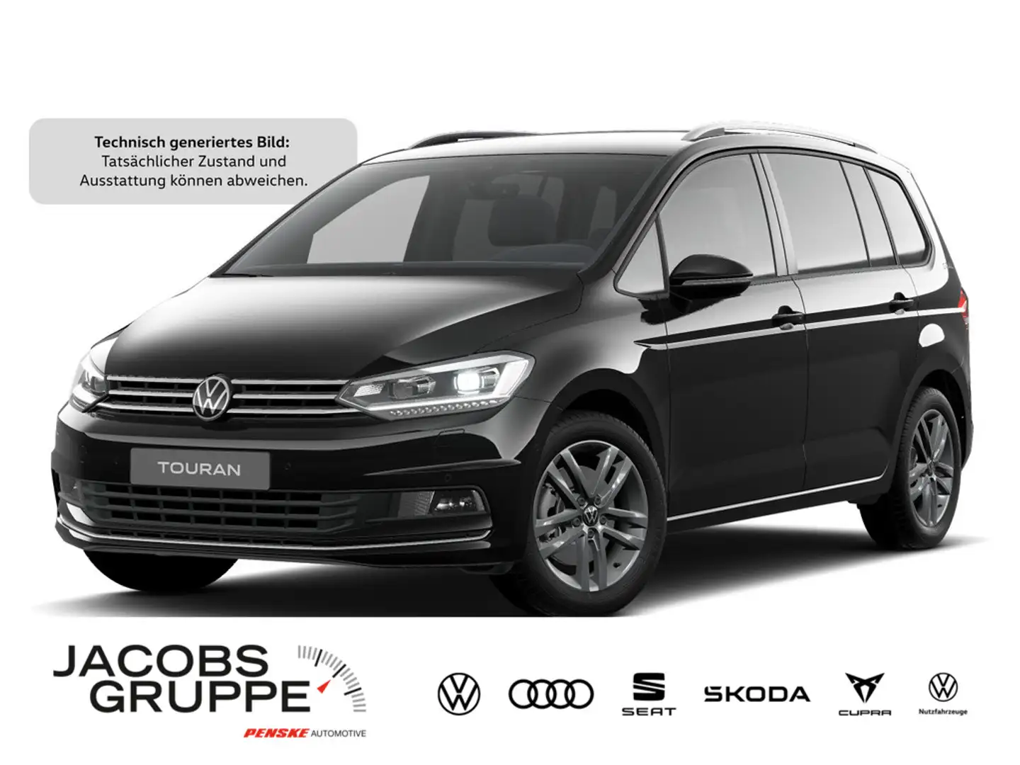 Volkswagen Touran 1.5 TSI Goal DSG,Navi,LED,AHK Schwarz - 1