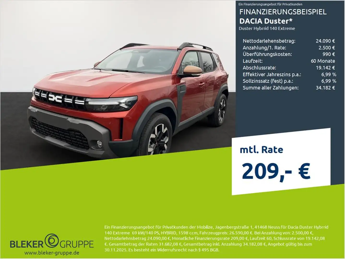 Dacia Duster Duster Hybrrid 140 Extreme Braun - 1