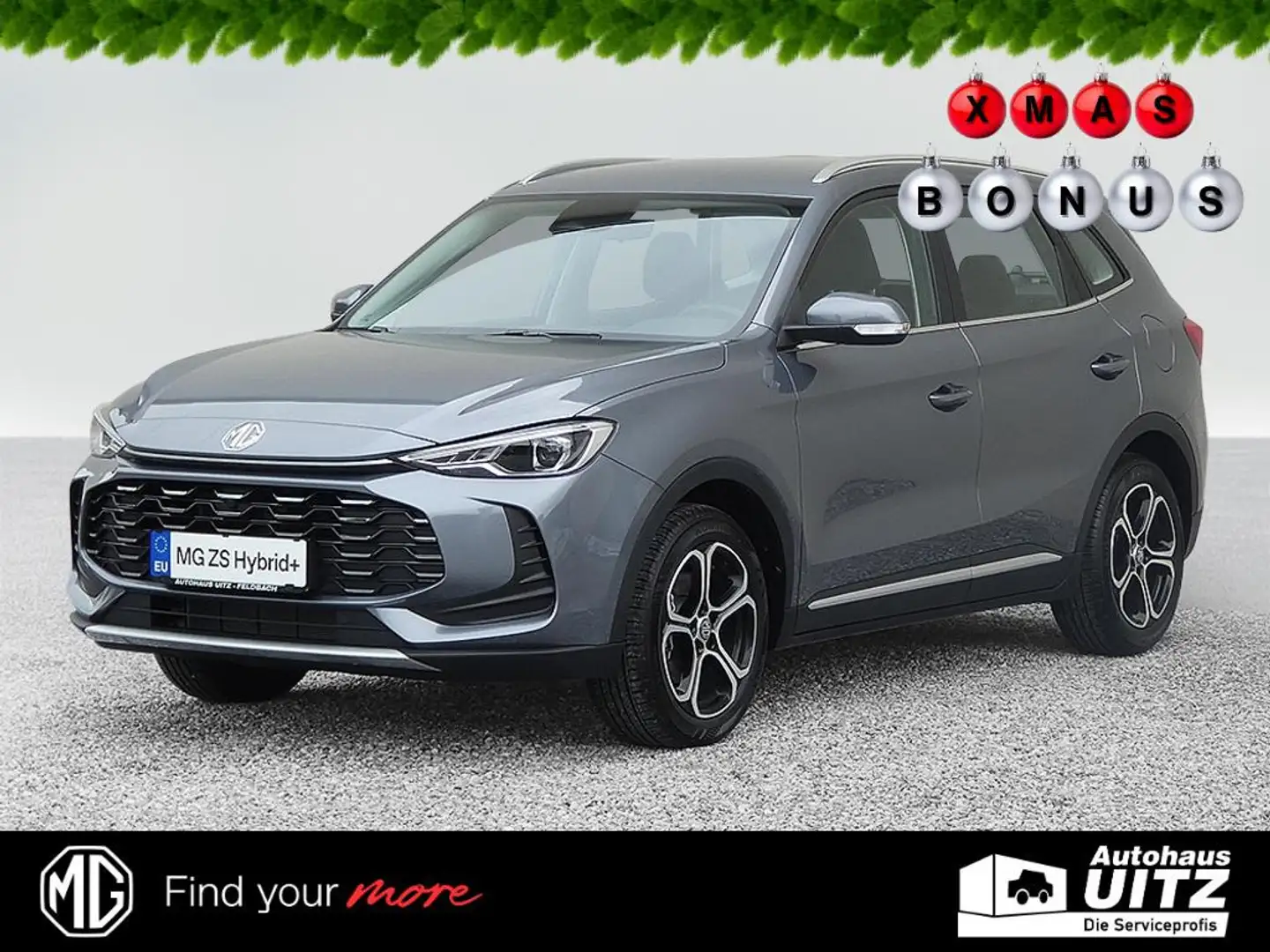 MG ZS Hybrid+ Comfort Distr+Navi+RKam+KeyGo+LED Grau - 1