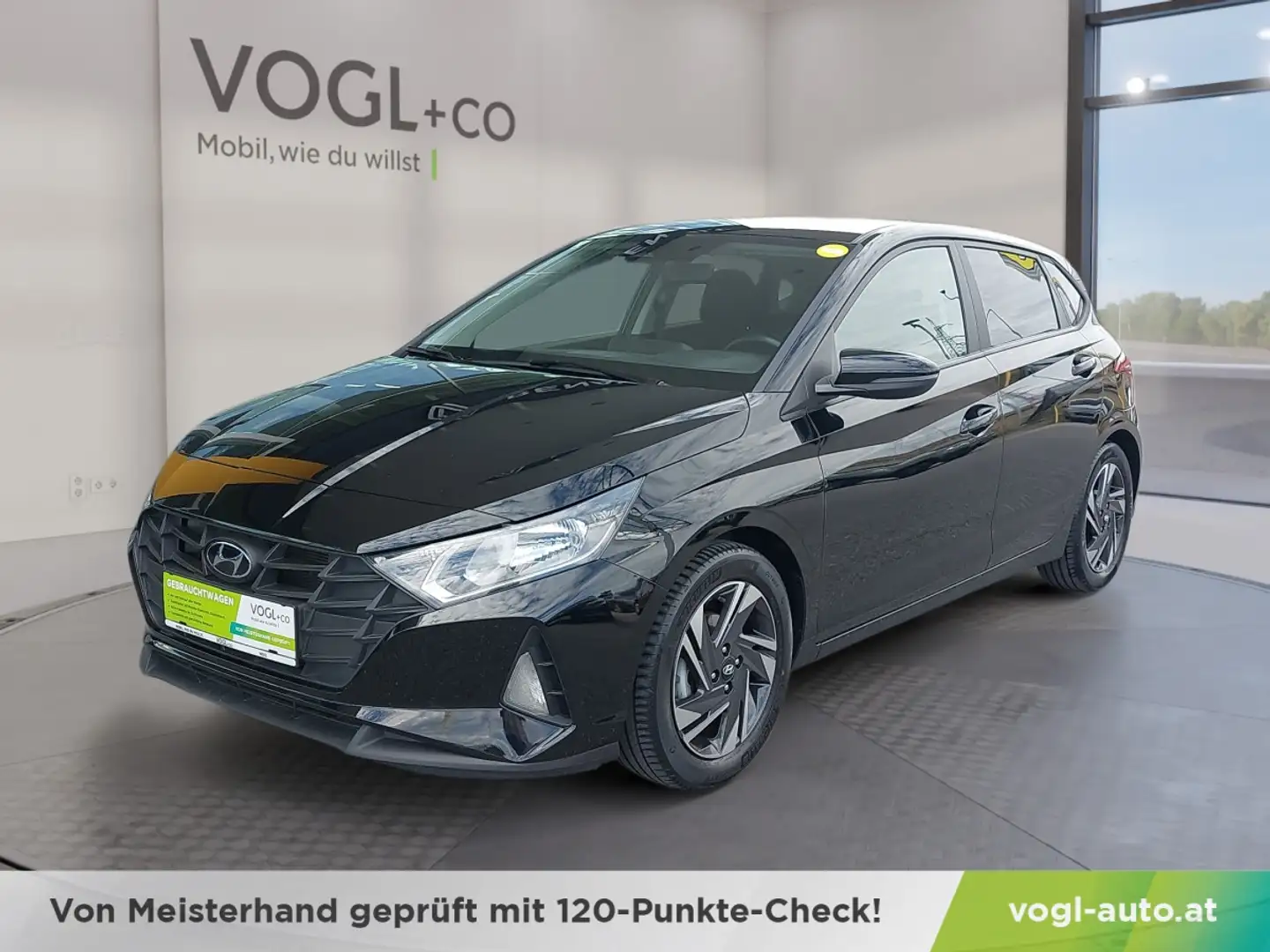 Hyundai i20 1,2 MPI i-Line Plus Schwarz - 1