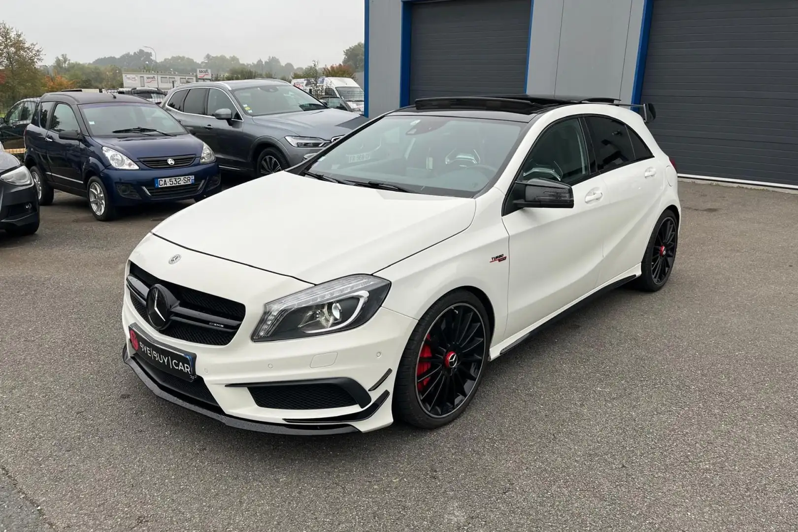 Mercedes-Benz A 45 AMG A 45 360CH BVA DCT AMG 4-Matic A45 TBE ENTRETENUE TOIT OUVRANT PERF GTIE 12M Bianco - 1
