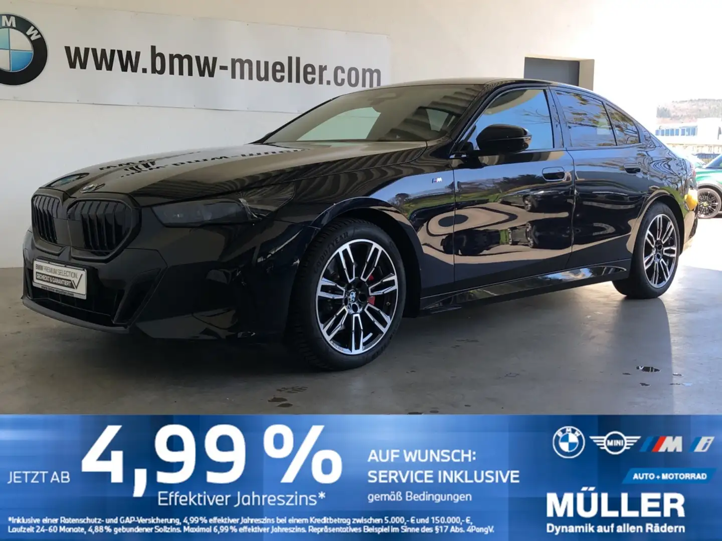 BMW 520 i SAG M Sport AHK/SHZ/S-LÜFT/hk/LED+/360CAM AHK/SH Black - 1