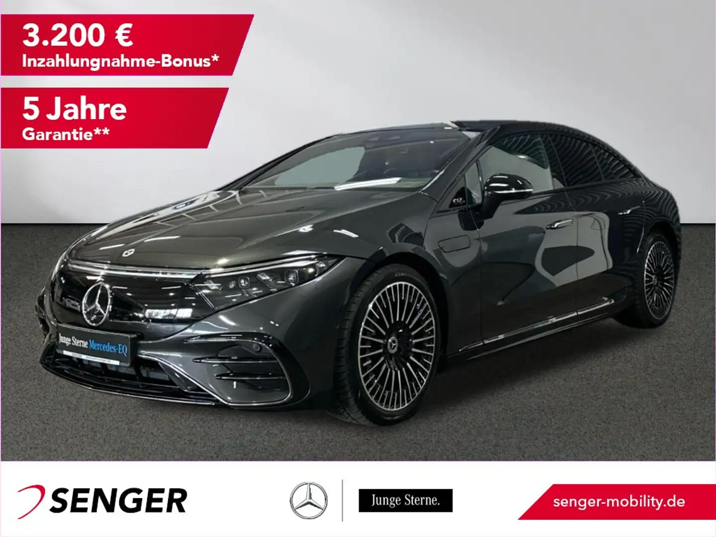 Mercedes-Benz EQS 450+ AMG Airmatic Digital Panorama Sitzklima Gris - 1