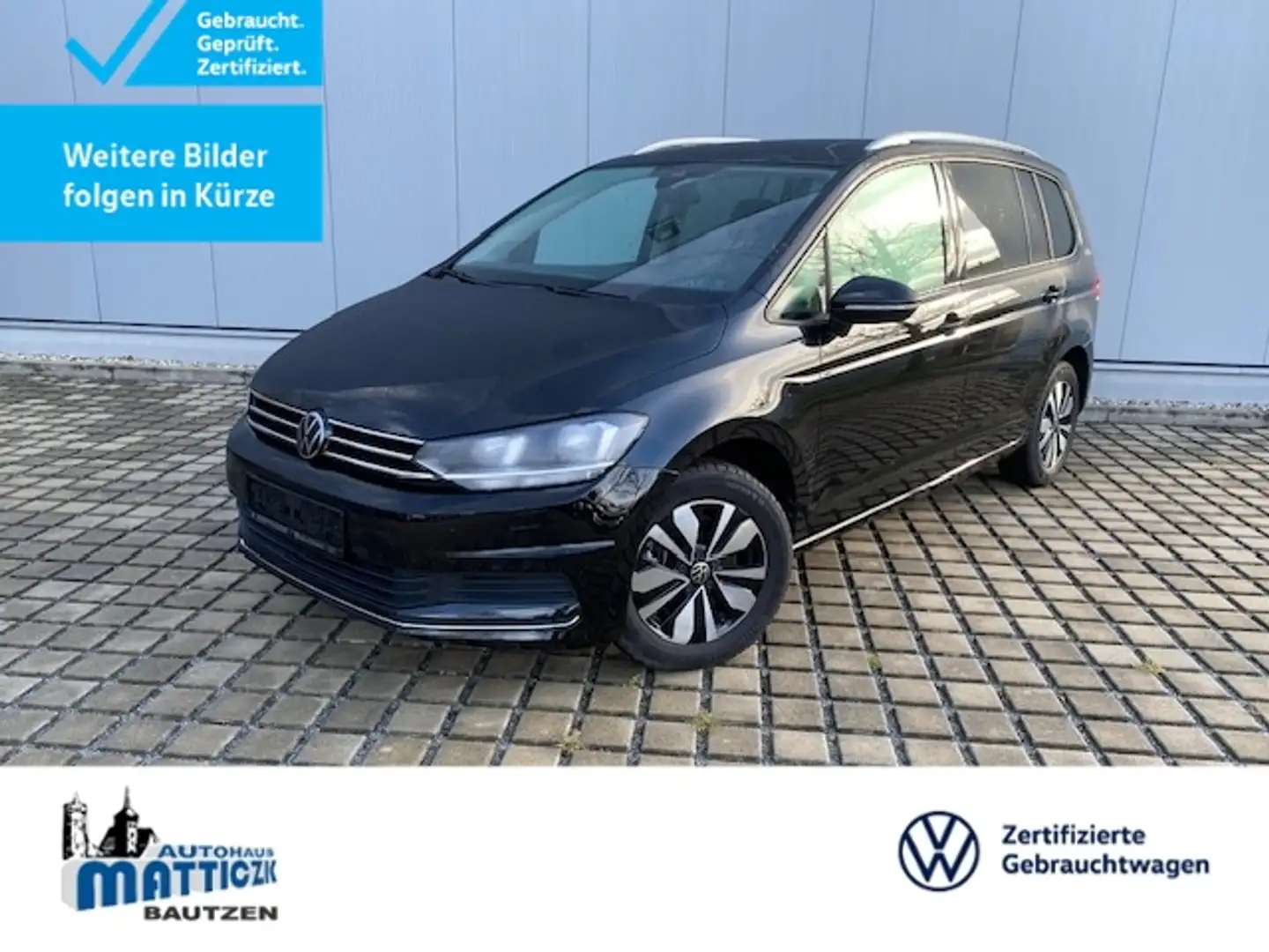 Volkswagen Touran 1.5 TSI Goal 7-SITZER/NAVI+VZE+RFK/EL.-HKL/ACC/SI Schwarz - 1