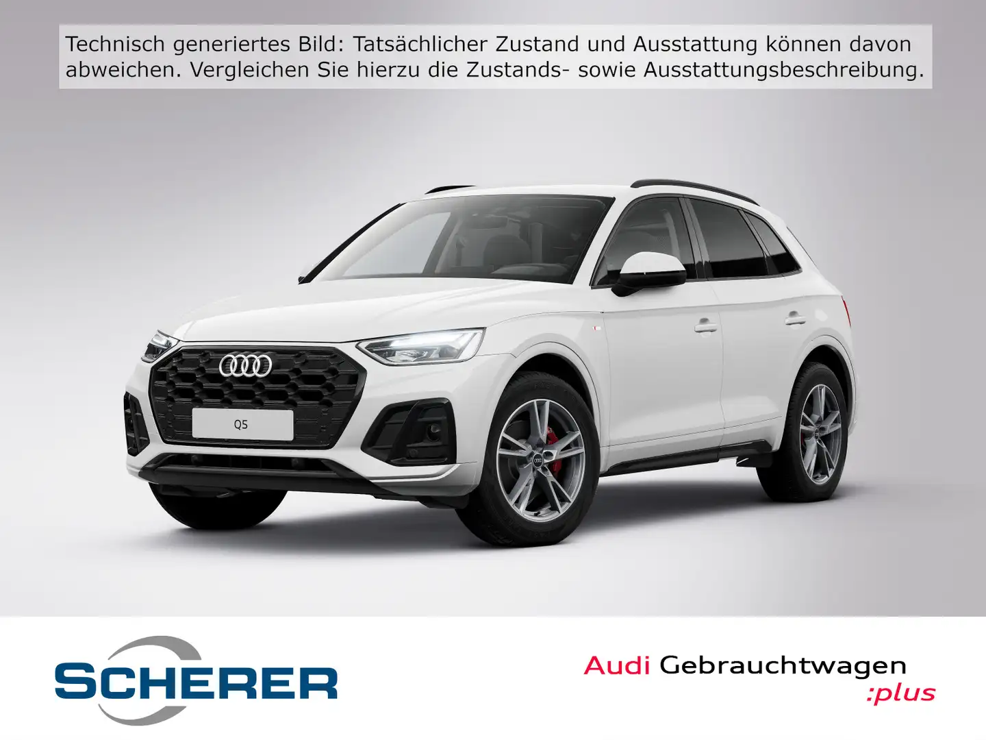 Audi Q5 S line 35 TDI OPTIK SCHWARZ KAMERA NAVI Weiß - 1