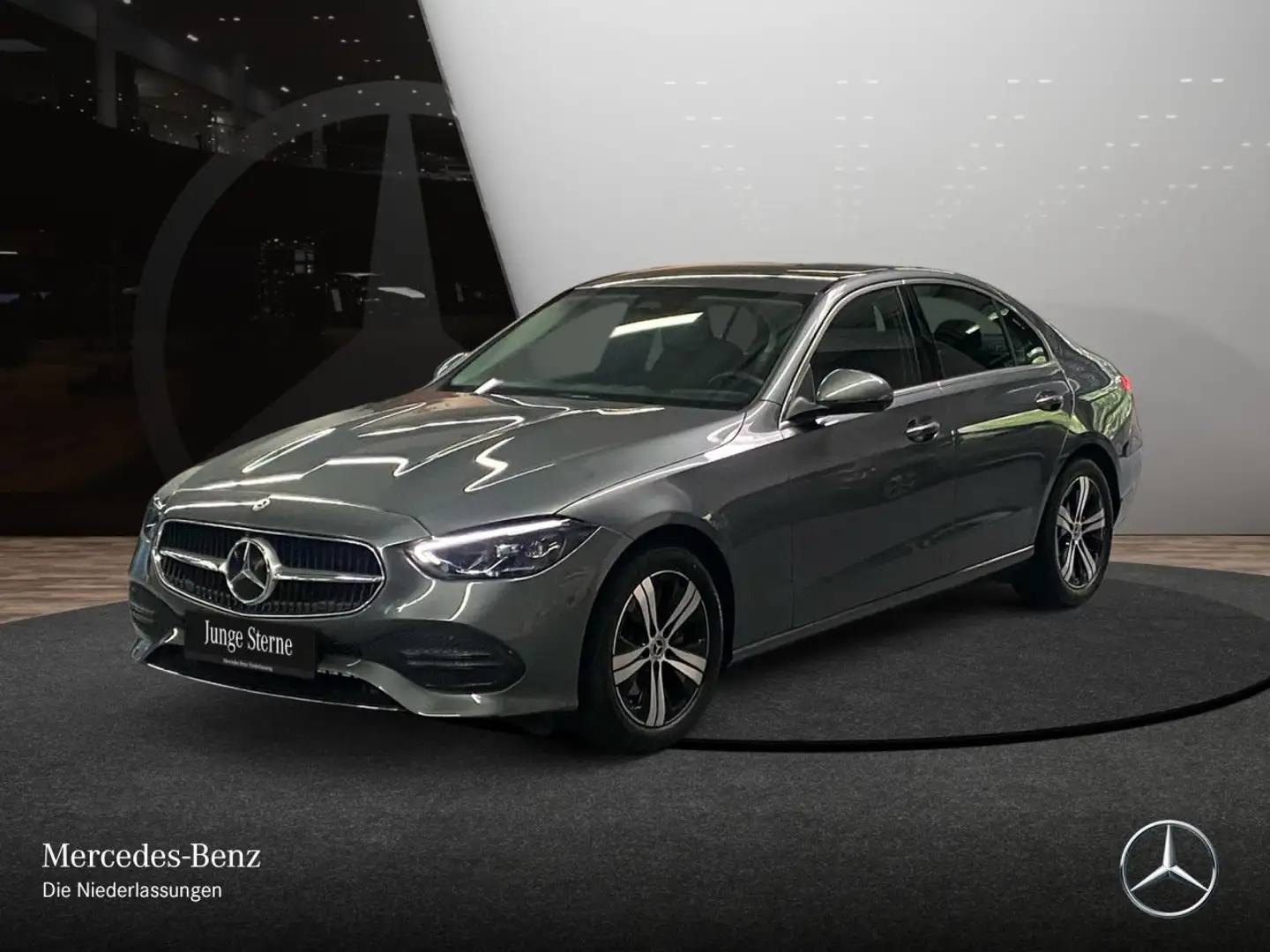 Mercedes-Benz C 180 AVANTG+360+AHK+LED+KEYLESS+9G Grau - 2