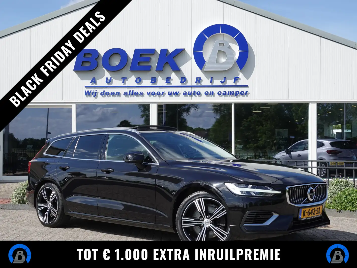 Volvo V60 2.0 T8 Recharge AWD Inscription BOWERS & WILKINS | Zwart - 1
