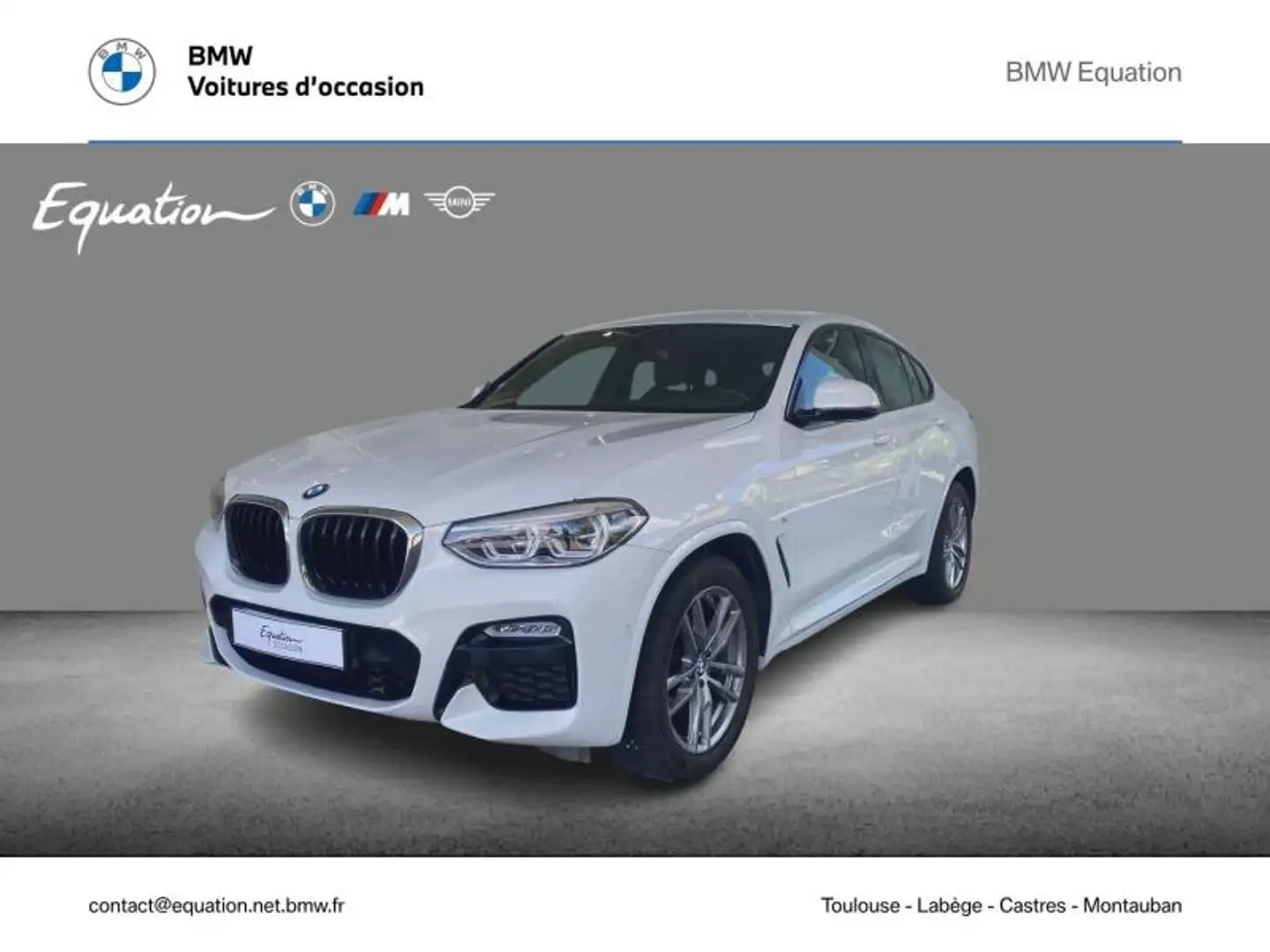 BMW X4 xDrive20d 190ch M Sport Euro6d-T Blanc - 1