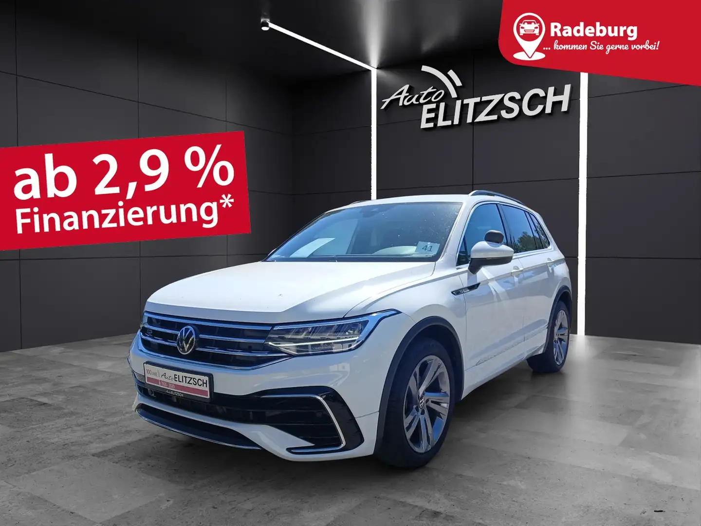 Volkswagen Tiguan R-Line TDI LED ACC VC AHK RearView Ambiente Air... Weiß - 1