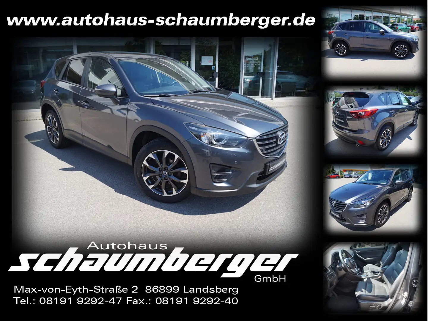 Mazda CX-5 Aut. Skyactiv-D 175 Drive AWD Sports-Line Gris - 1