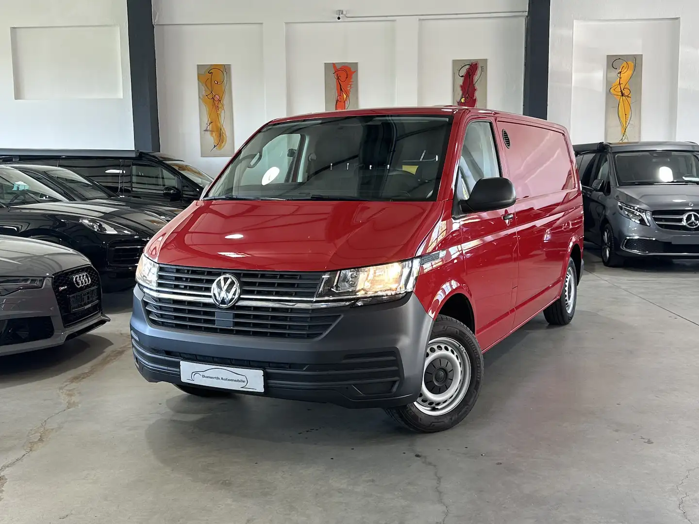 Volkswagen T6.1 Transporter 2.0 TDI Kasten lang/Klima//Würth/PDC/ Roşu - 1