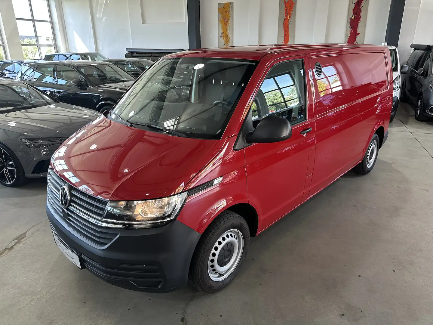 Volkswagen T6.1 Transporter 2.0 TDI Kasten lang/Klima//Würth/PDC/ Rood - 2