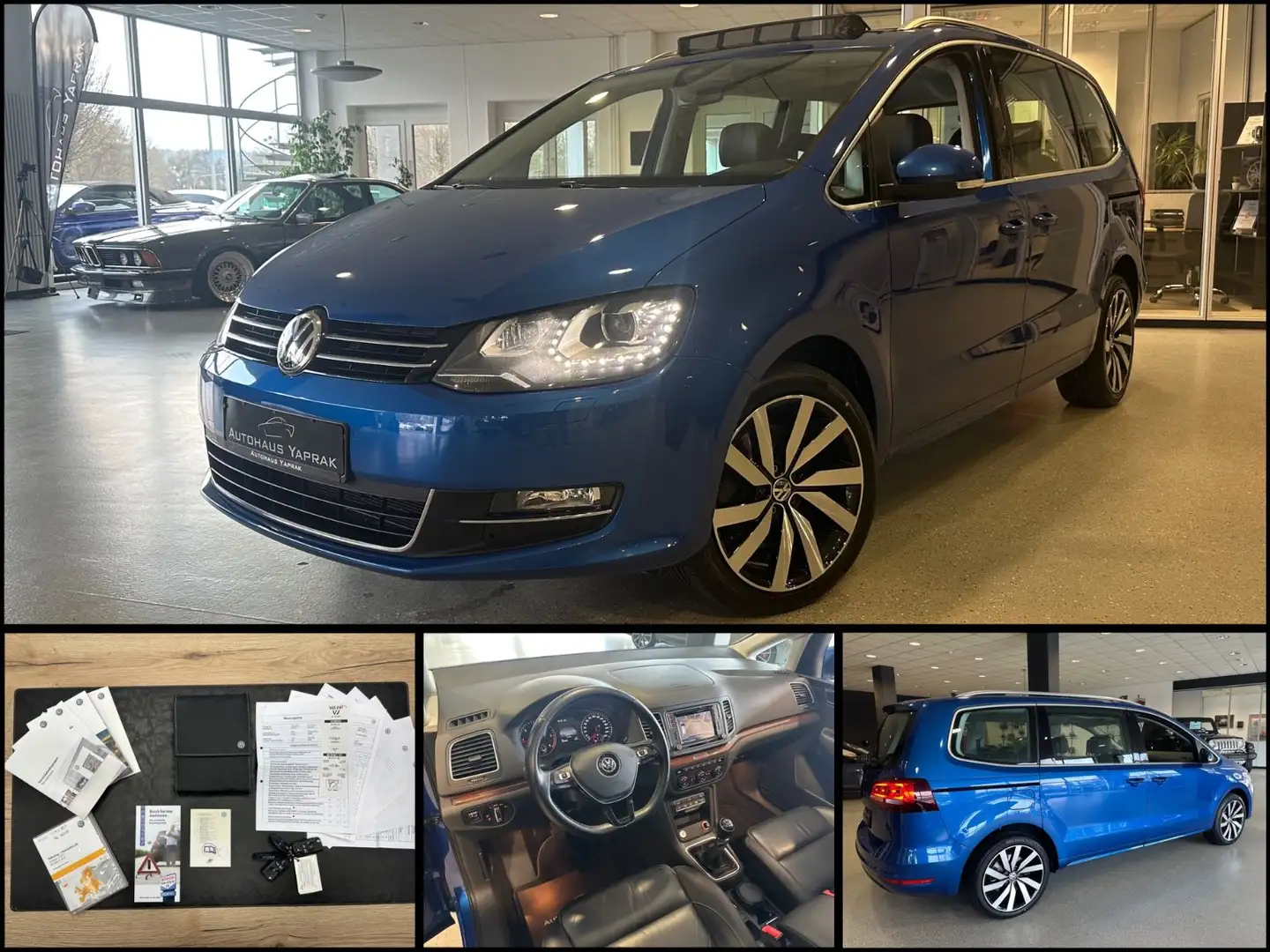 Volkswagen Sharan Highline|Pano|Kamera|El.Türen|Standh.|AHK Bleu - 1