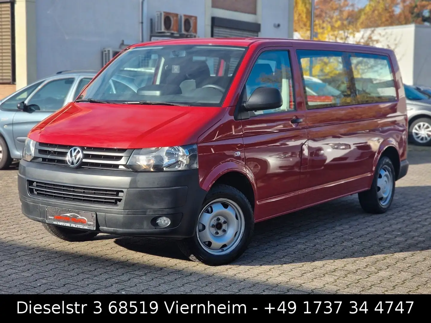 Volkswagen T5 Transporter lang|ink. MwSt|1.Hand|Tüv:8.26 Rot - 1