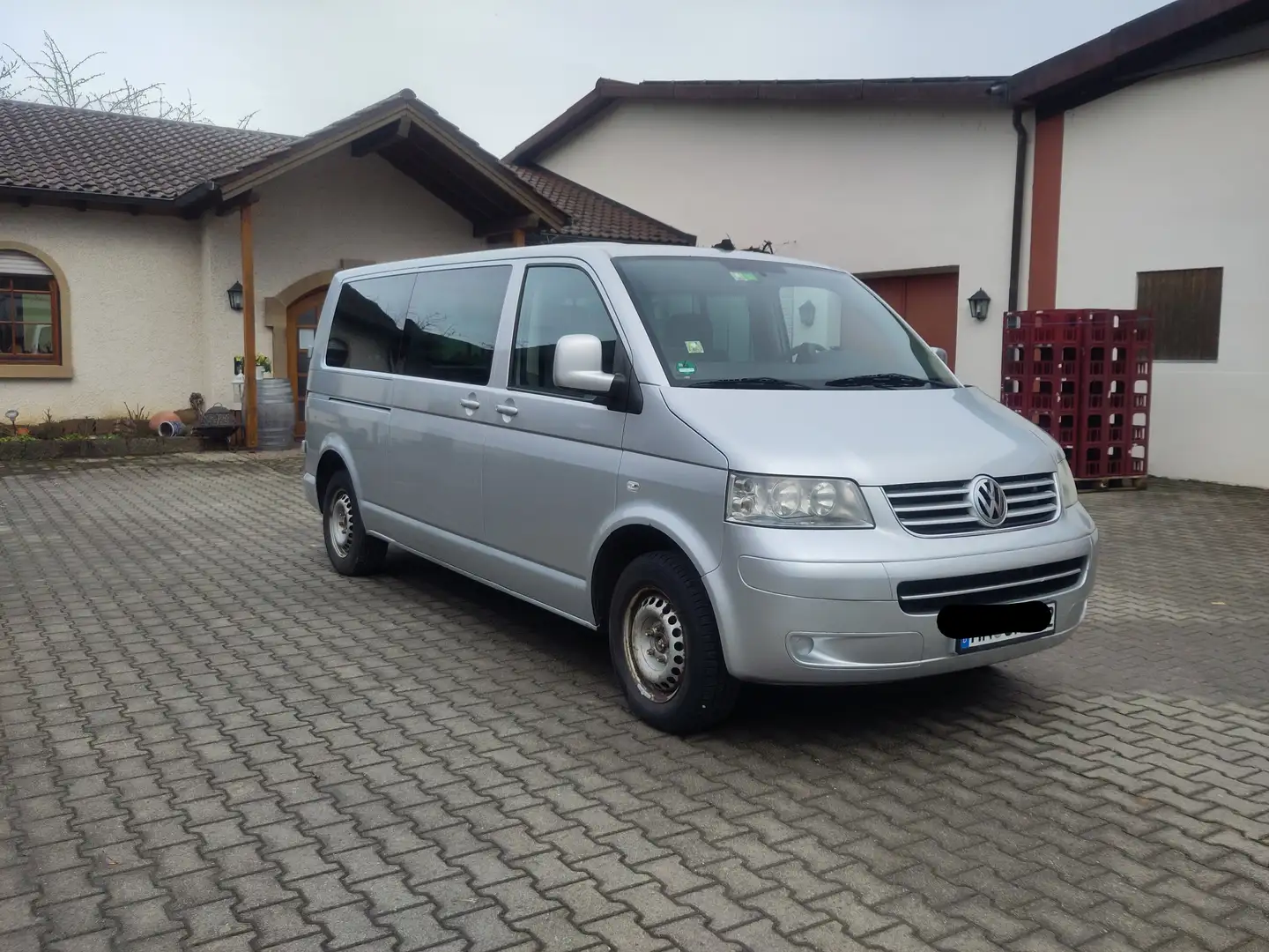 Volkswagen T5 Caravelle Caravelle Lang (7-Si.) DPF Plateado - 1