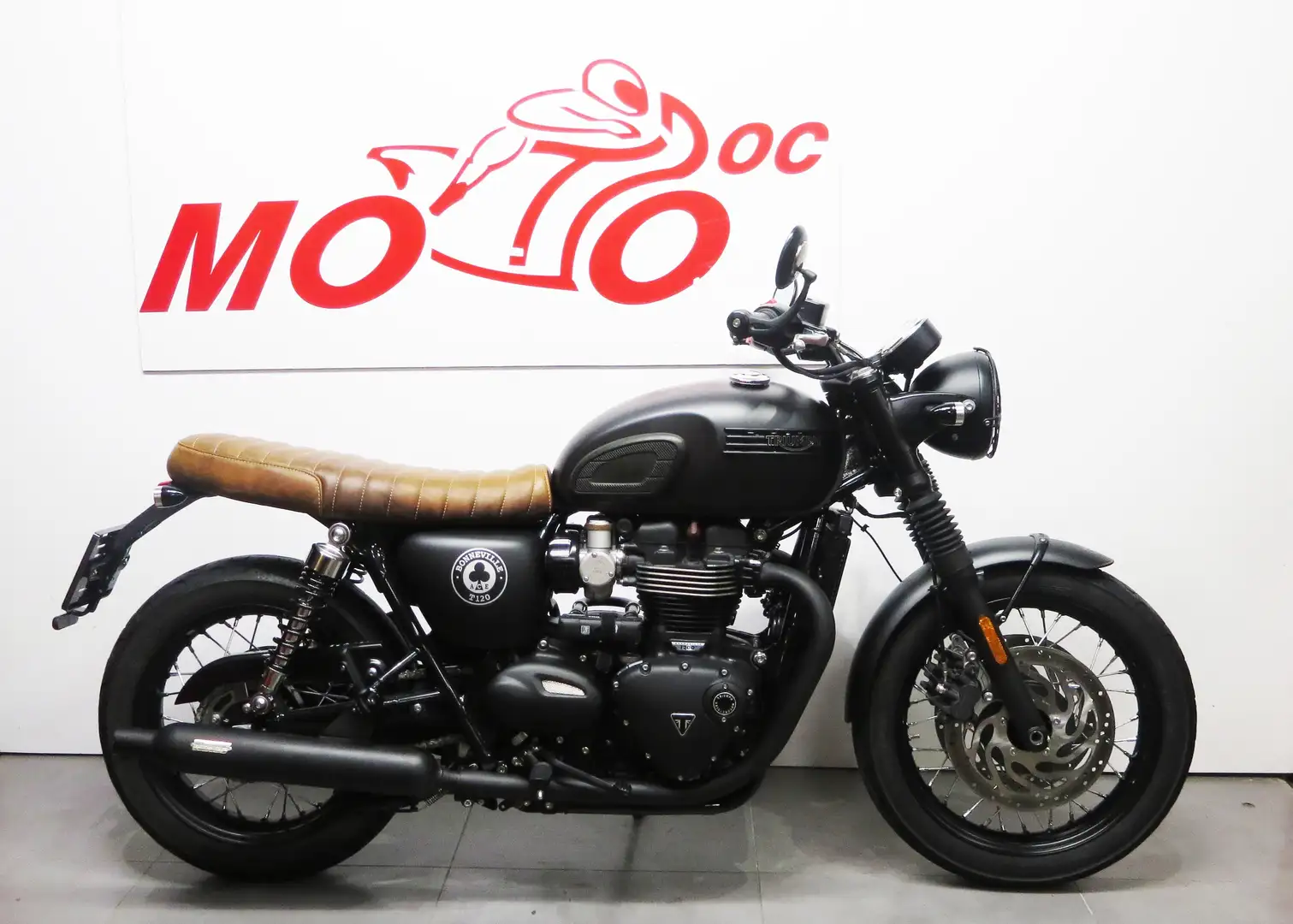 Triumph Bonneville T120 ACE    ***MOTODOC.BE*** VENDU / SOLD Negru - 1