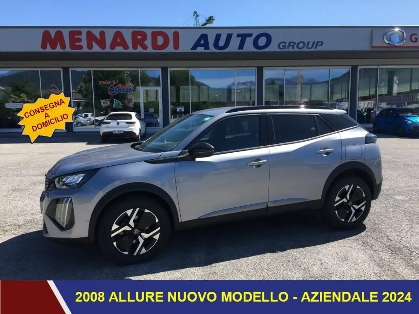 Peugeot 2008 PureTech 100 Allure CAMERA 360°+NAVI+WINTER PACK Gris - 1