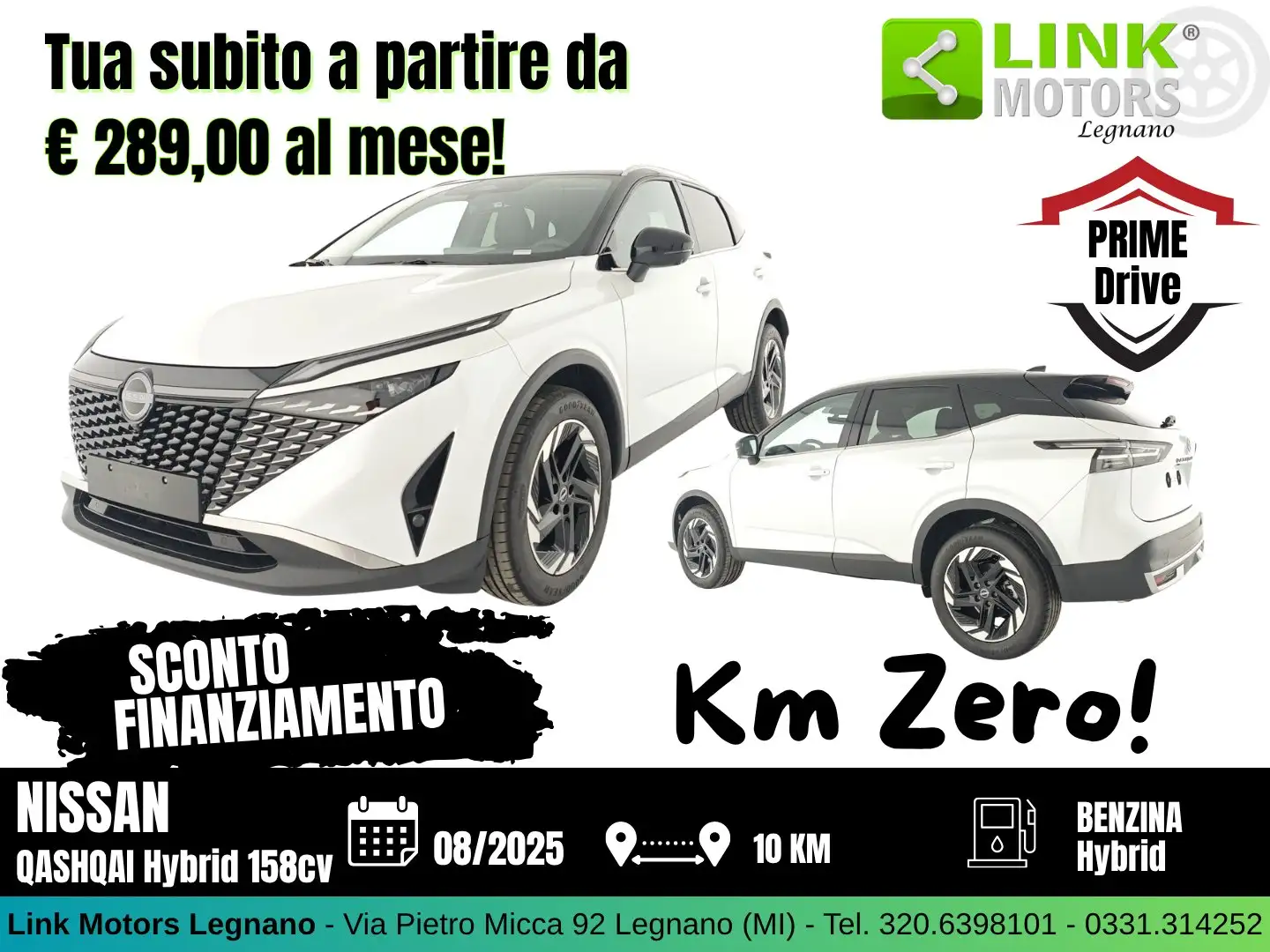 Nissan Qashqai 1.3 mhev N-Connecta 2wd 158cv xtronic Weiß - 1