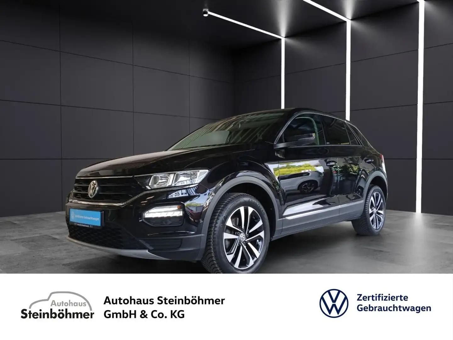 Volkswagen T-Roc 1.0TSI IQ.DRIVE Navi ACC Blind Spot Klima Negro - 1