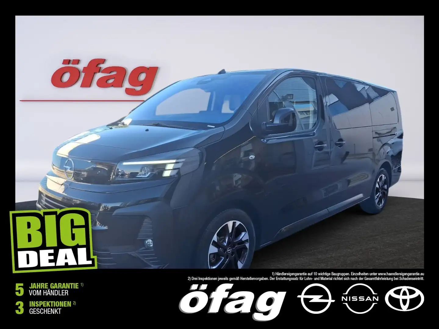 Opel Zafira Life 2.2 Diesel (L3) GS XL AHK+LED+Navi Schwarz - 1