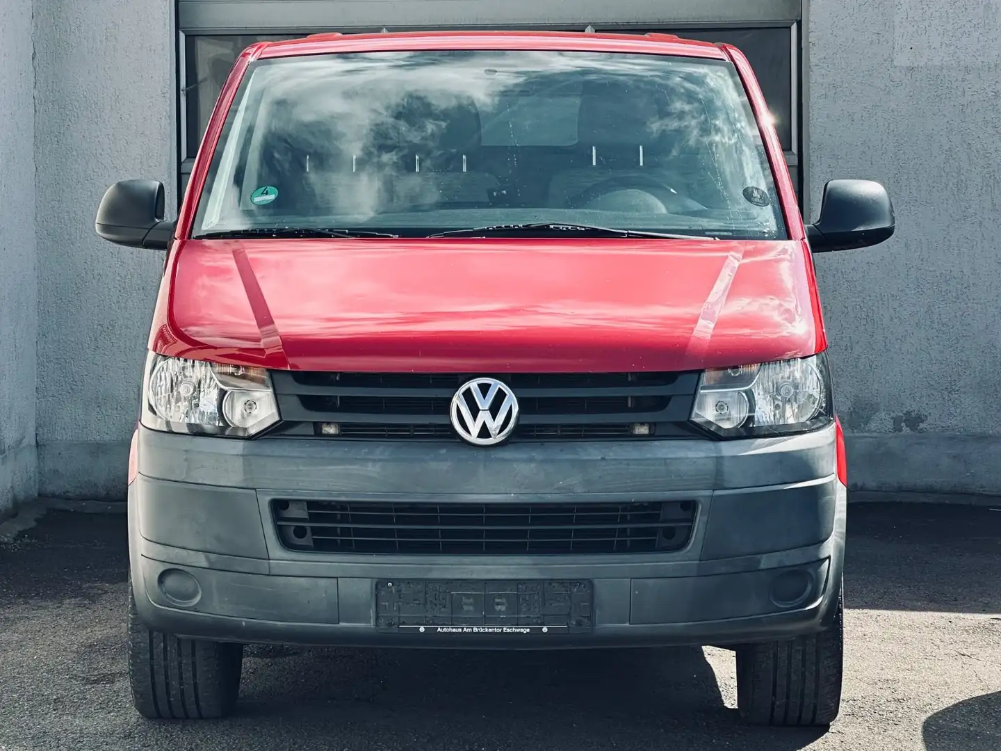 Volkswagen T5 Transporter T5 2.0 TDI Transporter*2.HAND*ALU*AHK*TÜV NEU Rot - 2