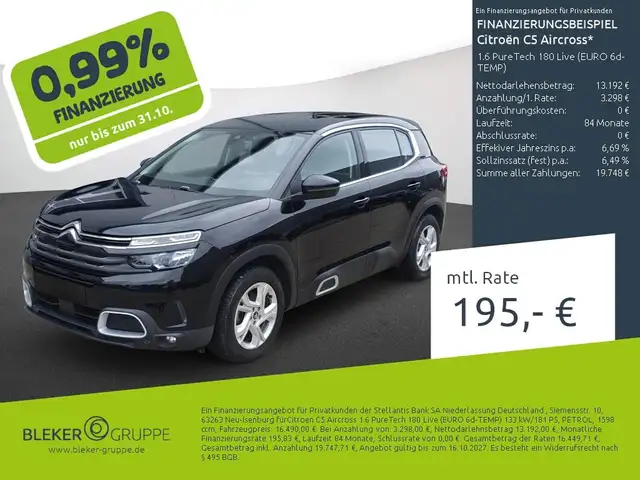 Citroen C5 Aircross 1.6 PureTech 180 Live (EURO 6d-TEMP)