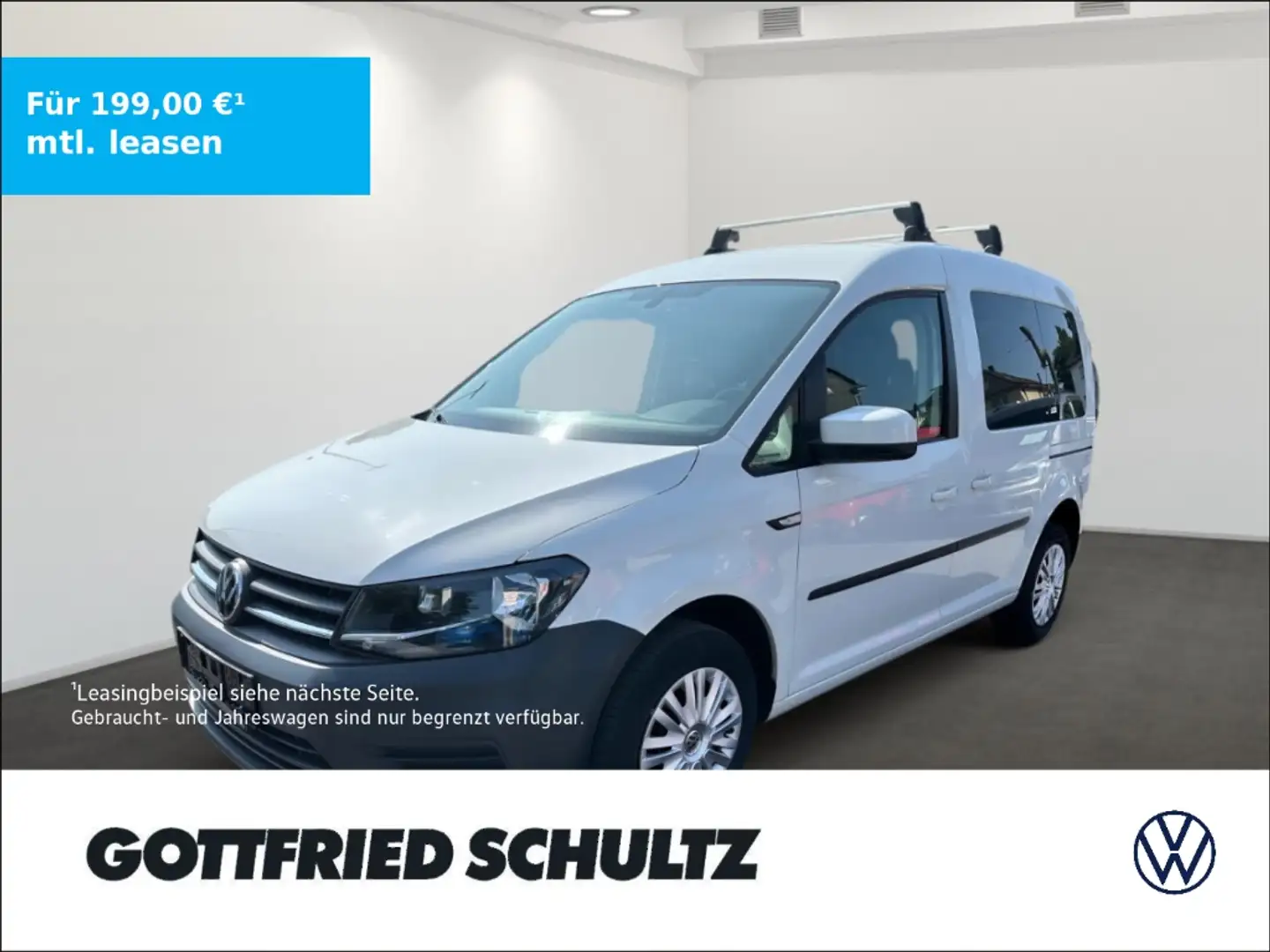 Volkswagen Caddy 1.0 TSI Trendline Klima   PDC   Tempomat Blanc - 1