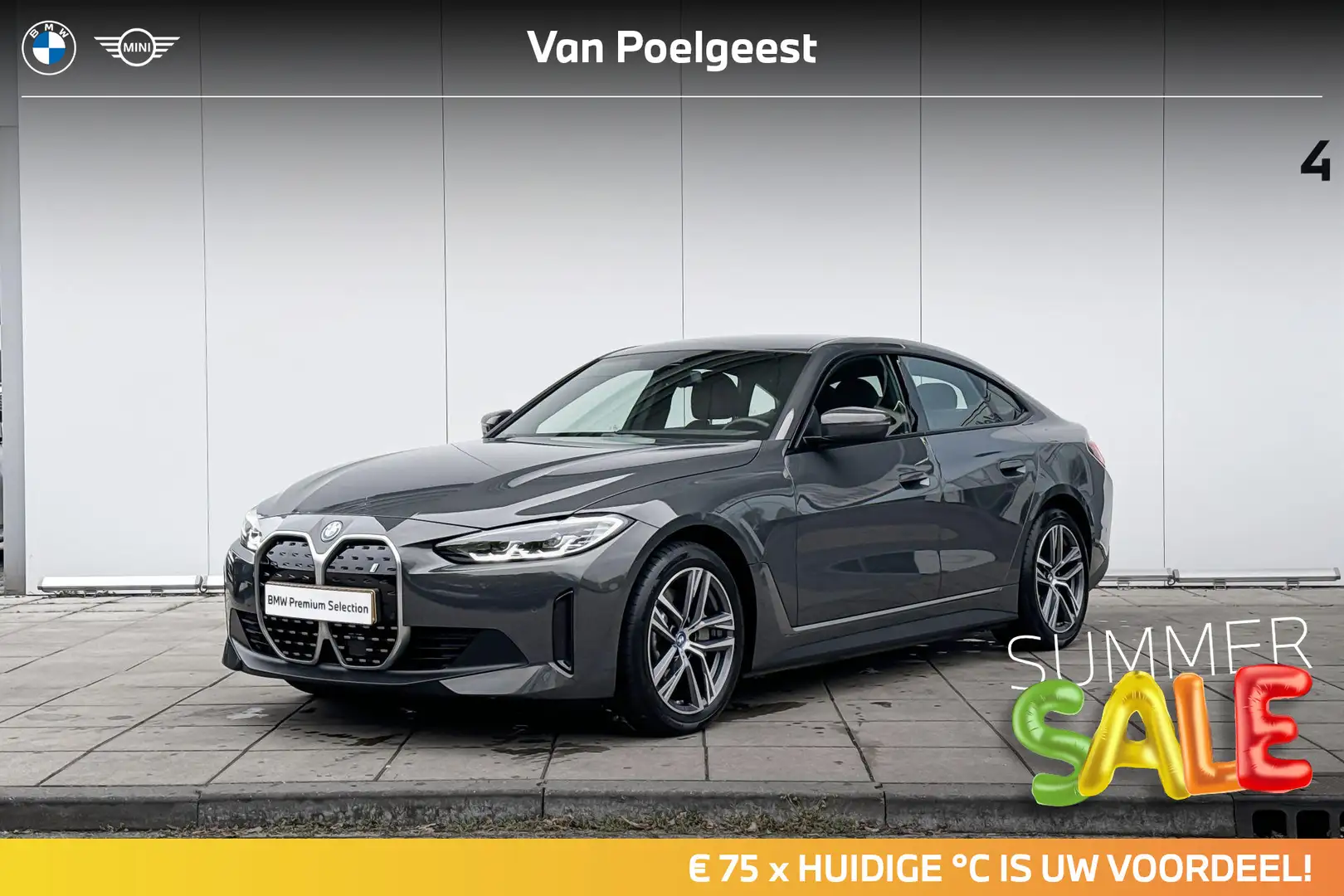 BMW i4 eDrive40 High Executive 84 kWh Stoelverwarming / B Grijs - 1