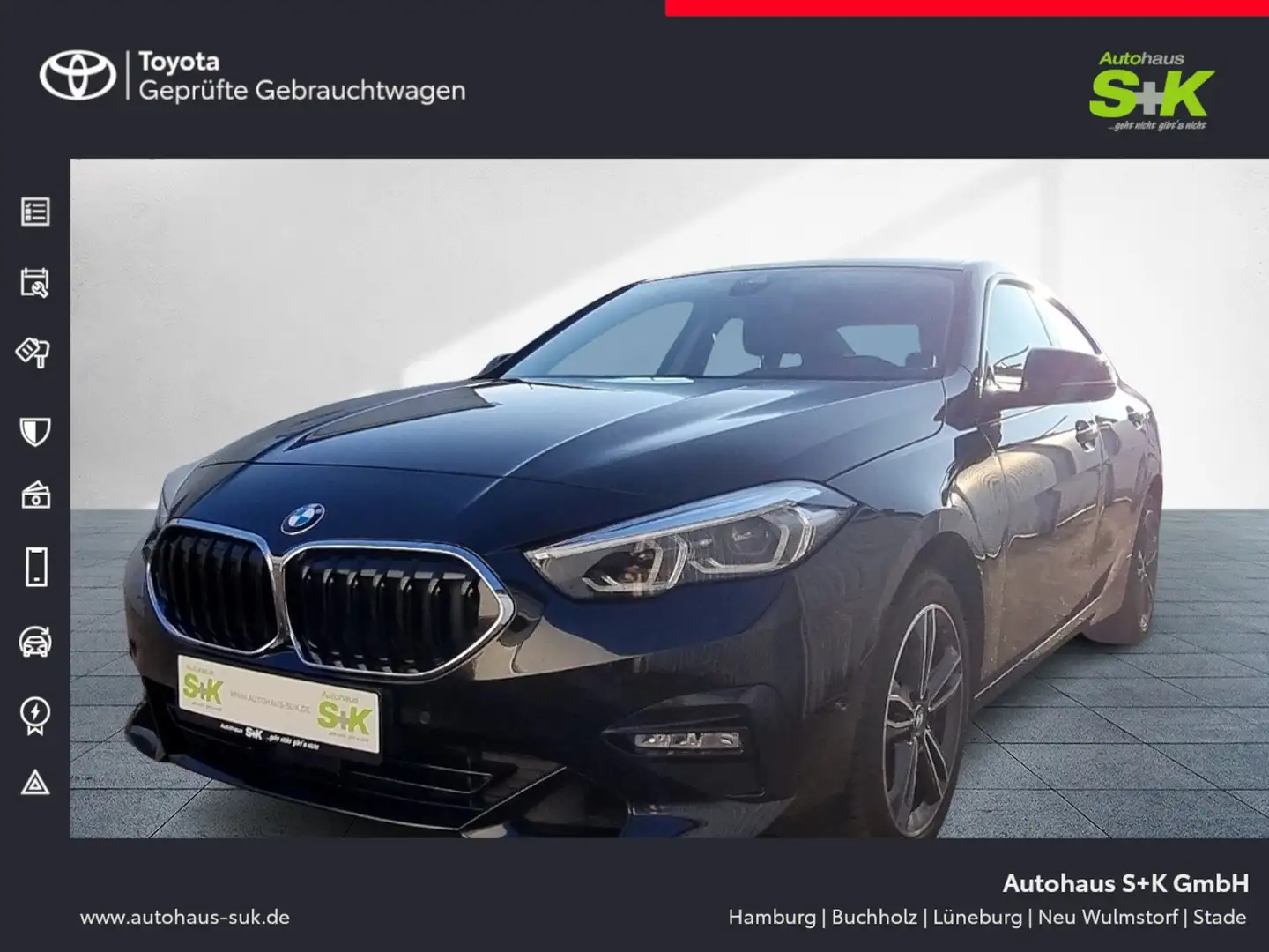 BMW 218 Sport Line++PDC+LED+SHZ+Mwst.+Carplay++ Negro - 1