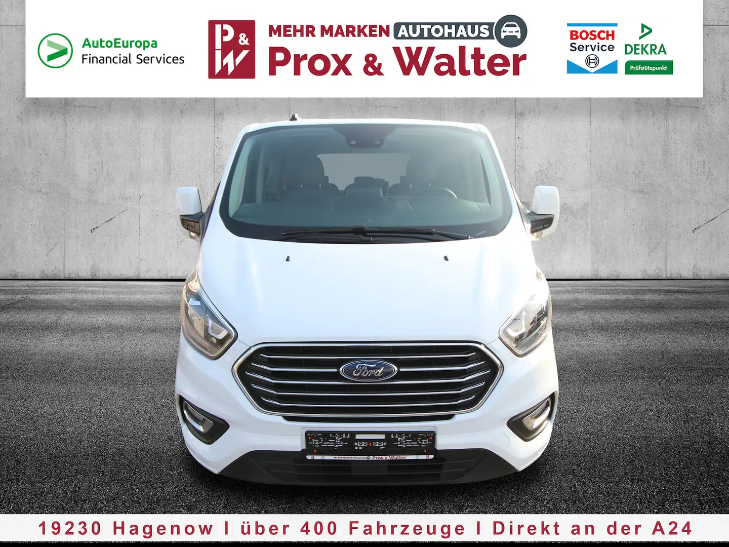 Ford Tourneo Custom Titanium X L1 2.0 EcoBlue D 185 Weiß - 1
