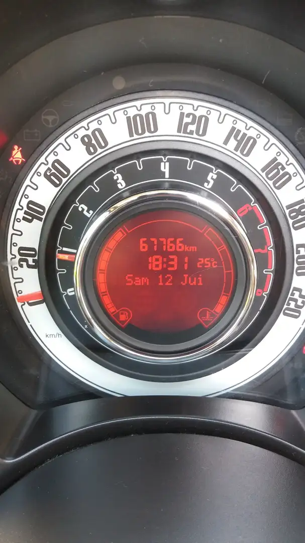 Fiat 500C 500C 1.2i Lounge Blanc - 2