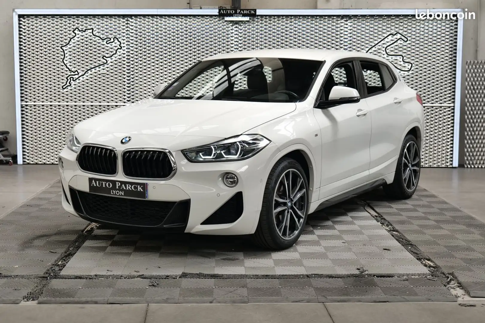 BMW X2 s drive 18i 140ch dkg7 m sport affichage tete haut Blanc - 1