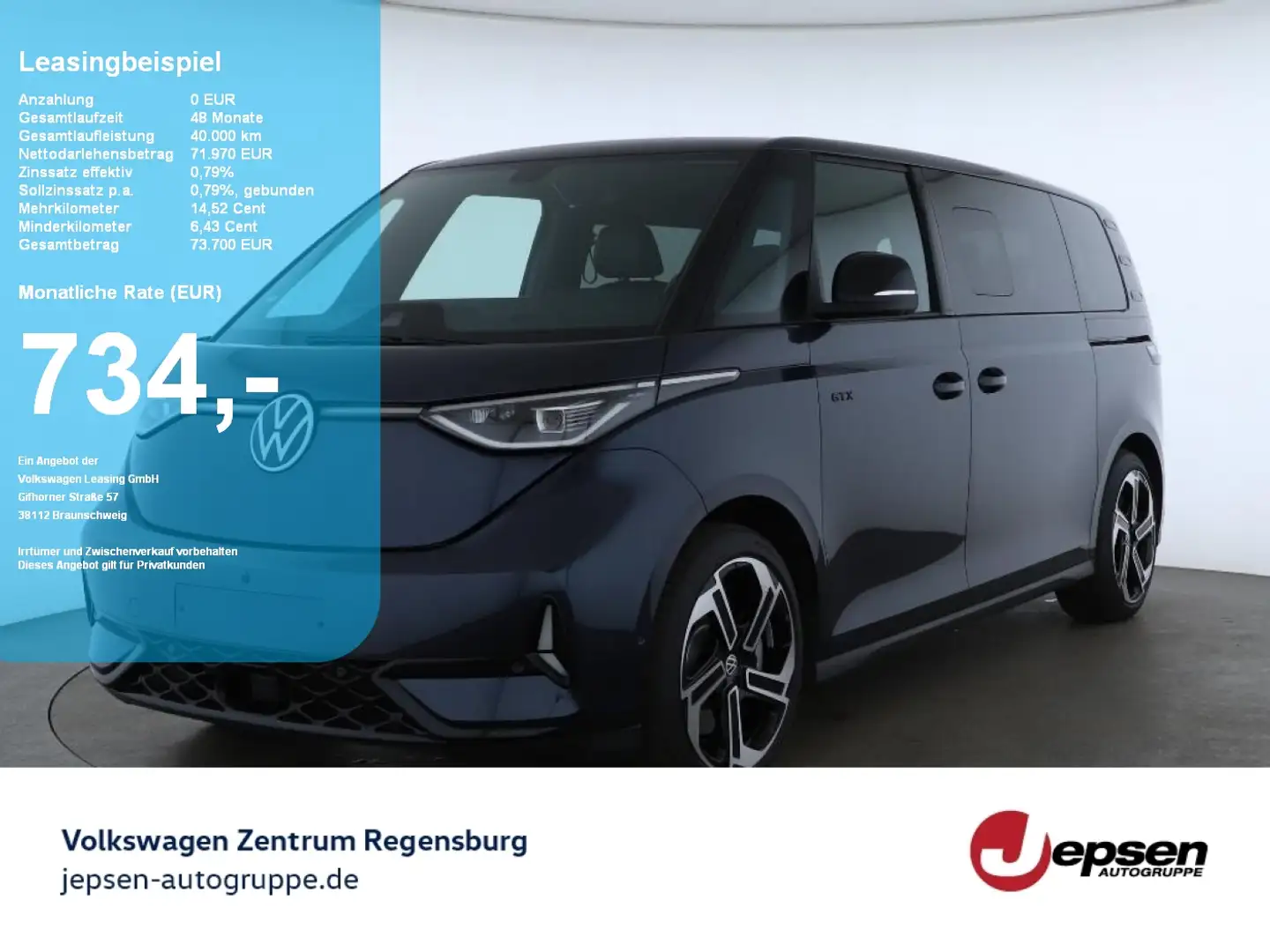 Volkswagen ID. Buzz ID.Buzz GTX LR LED-Matrix AHK R-KAMERA NAVI Blau - 1