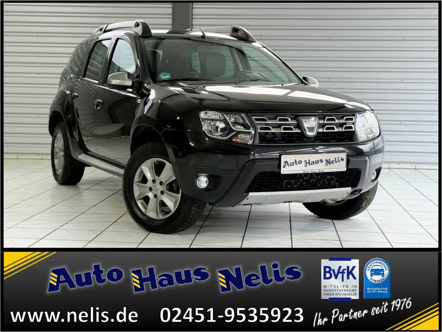 Dacia Duster 1,6 4x4 Prestige Leder Sitzheiz Tempomat Negro - 1