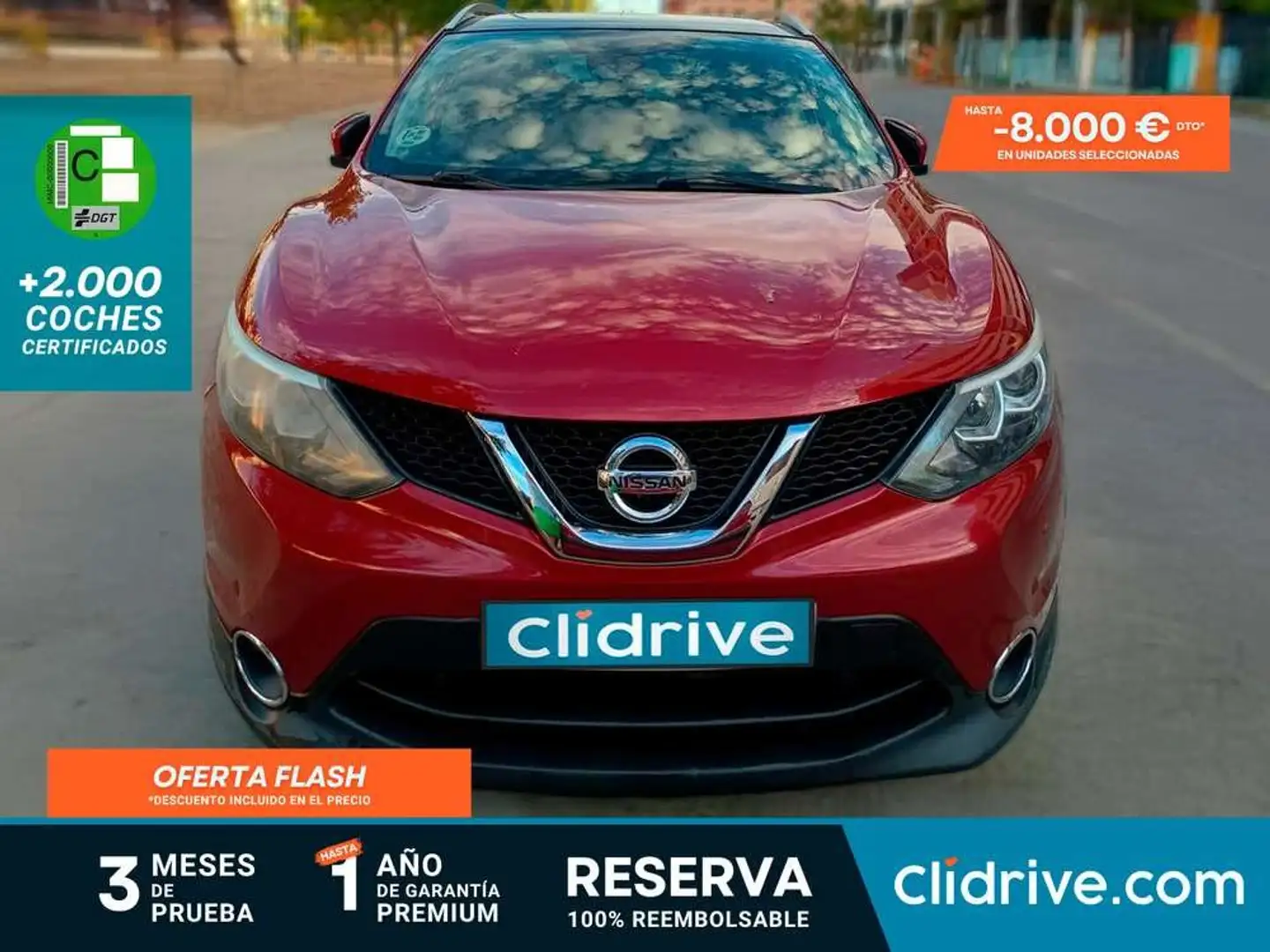 Nissan Qashqai 1.5dCi 360 4x2 Rojo - 1