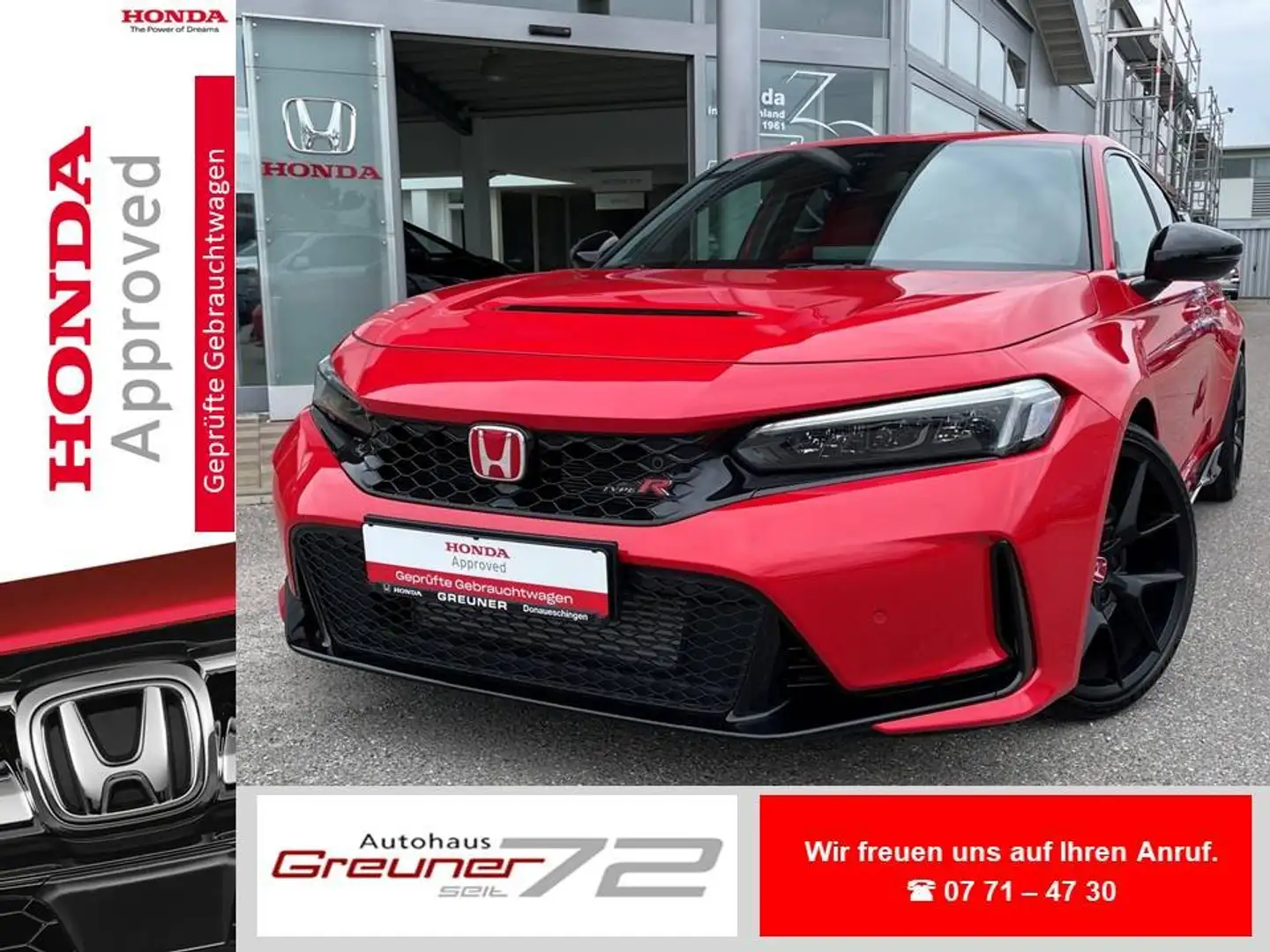 Honda Civic 2.0 VTEC Turbo Type R * 24 Mon. Anschlussgarantie Rood - 1