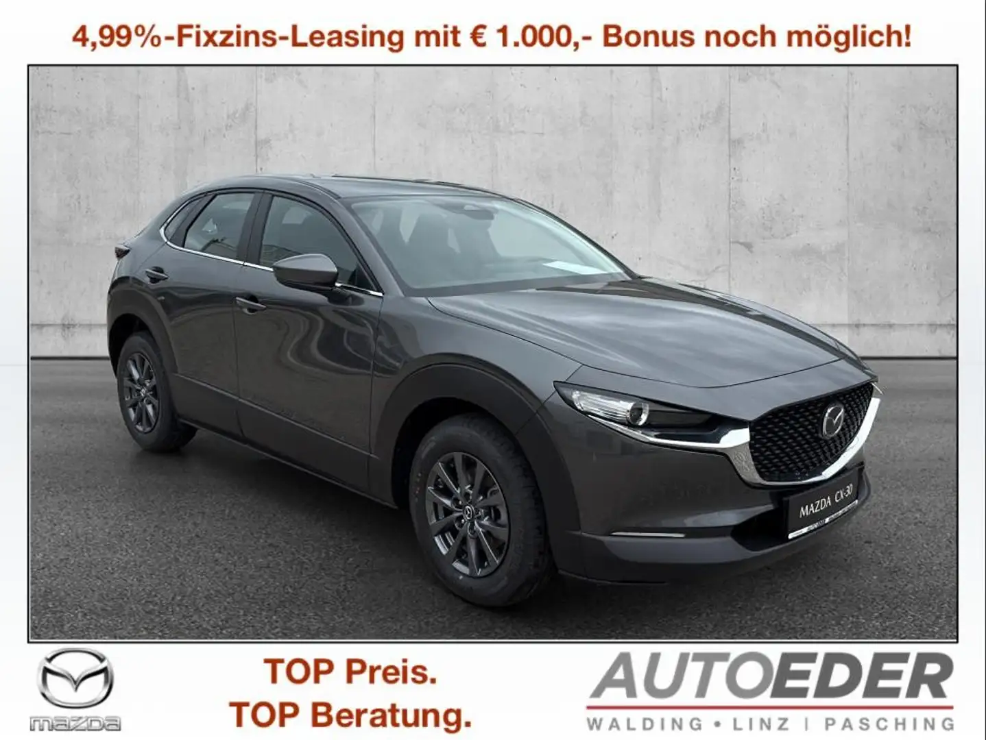Mazda CX-30 e-Skyactive G140 Prime-Line Aut. Grijs - 1