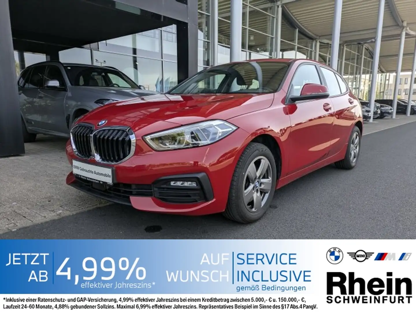 BMW 118 i Advantage LiveCockpit. PDC. SH. Rouge - 1