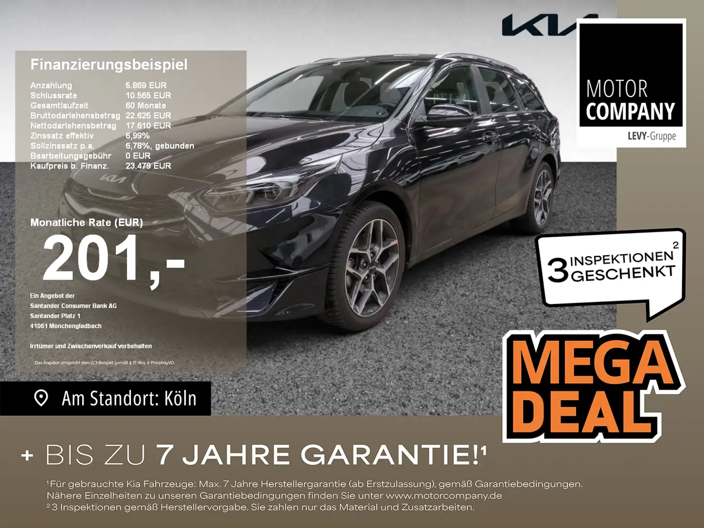 Kia Ceed SW / cee'd SW Ceed Sportswagon 1.5 T-GDI Spirit +Automatik+Allw Schwarz - 1