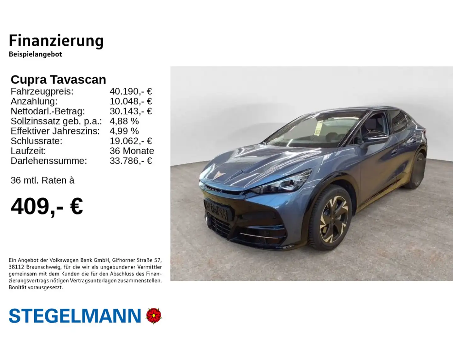 CUPRA Tavascan Edge 210kW/77kWh *Kamera*Wärmepumpe*Nav Blau - 2