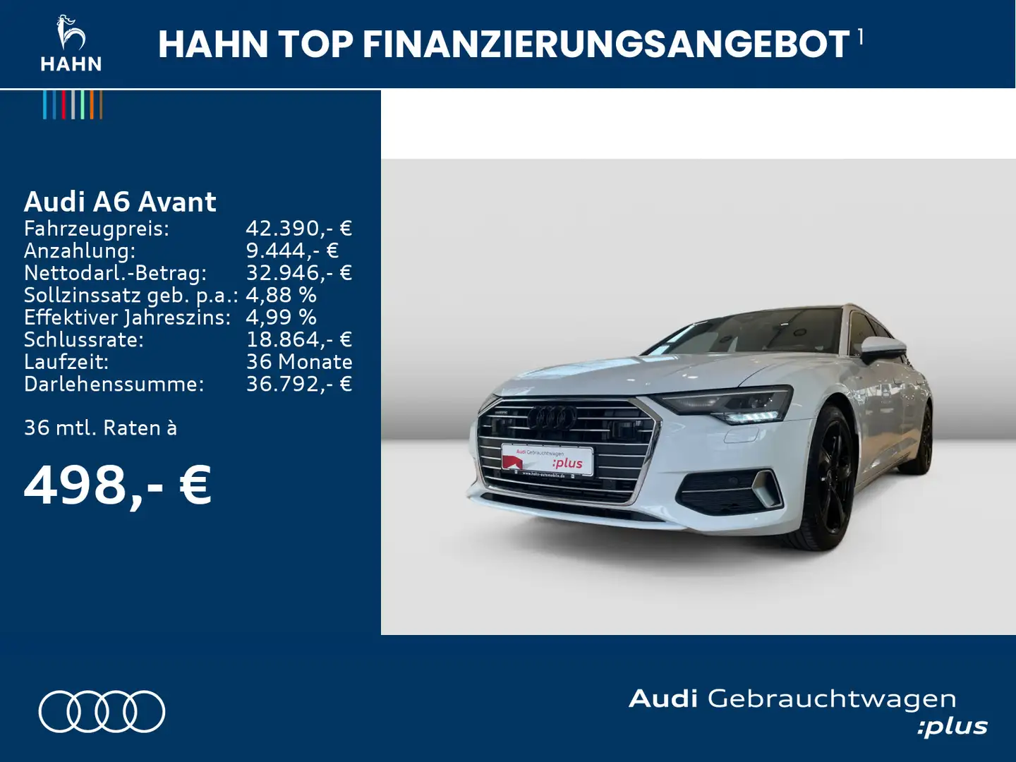 Audi A6 50TFSIe quat S-trc S-line HUD AHK Pano Weiß - 2
