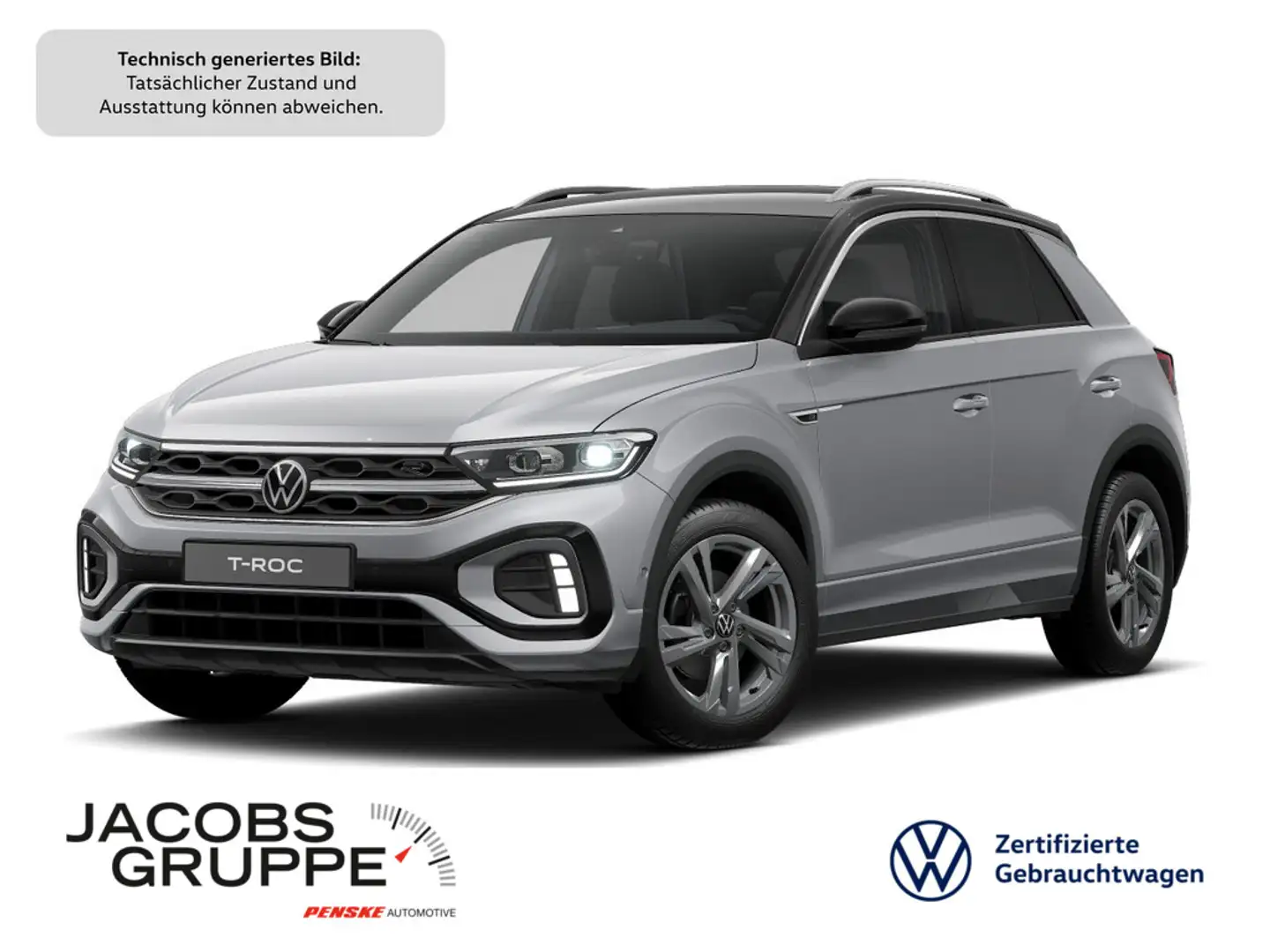 Volkswagen T-Roc 1.5 TSI DSG R-Line Navi*AHK*CAM*SHZ*ACC Silber - 1
