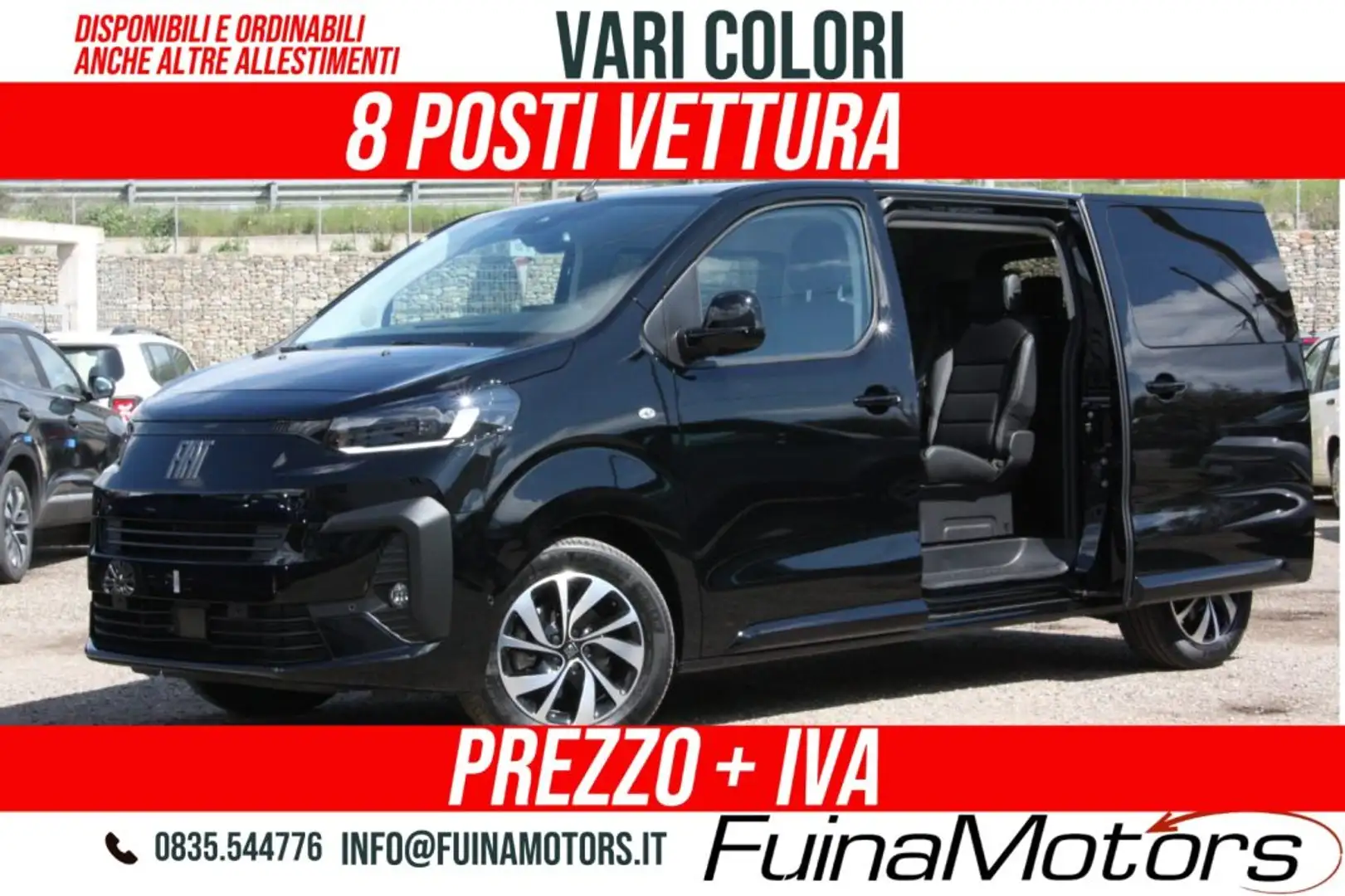 Fiat Ulysse 2.0 BlueHDi 180 CV AT8 L2 8 POSTI Nero - 1