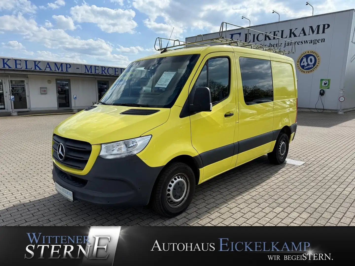 Mercedes-Benz Sprinter 314 CDI Kasten kompakt KLIMA RFK NAVI MBUX 3-SITZE Gelb - 1