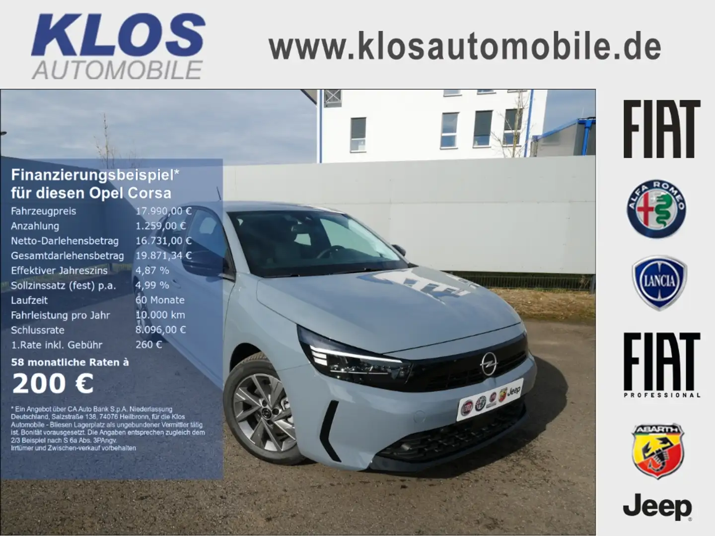 Opel Corsa EDITION 1.2T 100PS MT6 KOMFORT APPLE CARPLAY ALU Szürke - 1