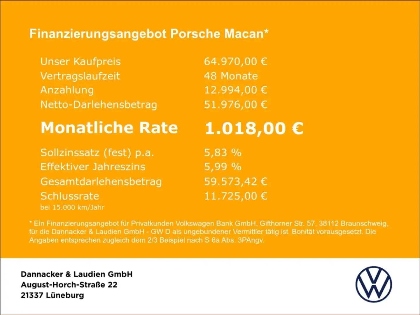 Porsche Macan Turbo 2.9 Alu LED Leder Pano Bose Standh. Navi Kam Silber - 2